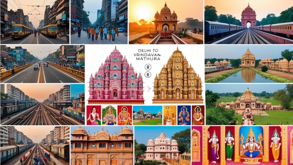 Exploring the Distance from Delhi to Vrindavan and Travel Options